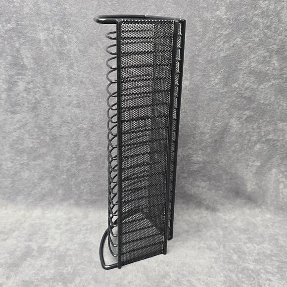 Black Metal CD Holder Shelf Organizer Rack Stand Tower for Compact Disc CDs - Picture 2 of 9